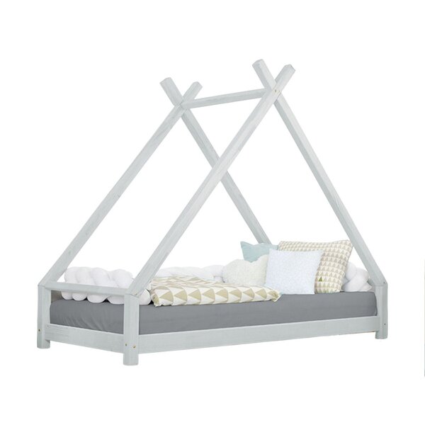 Lit tipi enfant TAHUKA 90 x 180 gris clair