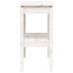 vidaXL Table console Blanc 80x40x75 cm Bois de pin solide