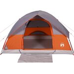 vidaXL Tente familiale à dôme 6 personnes orange imperméable