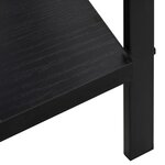 vidaXL Bibliothèque à 3 niveaux noir 60x27 6x90 5 cm bois d'ingénierie
