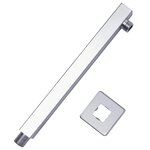 vidaXL Bras de support de douche Carré Inox 201 Argenté 30 cm