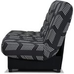 Banquette Clic-clac Beija - Tissu chevrons - Couchage 128 x 188 x 14 cm