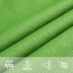 vidaXL Voile d'ombrage 160 g/m² Vert clair 3x4 m PEHD