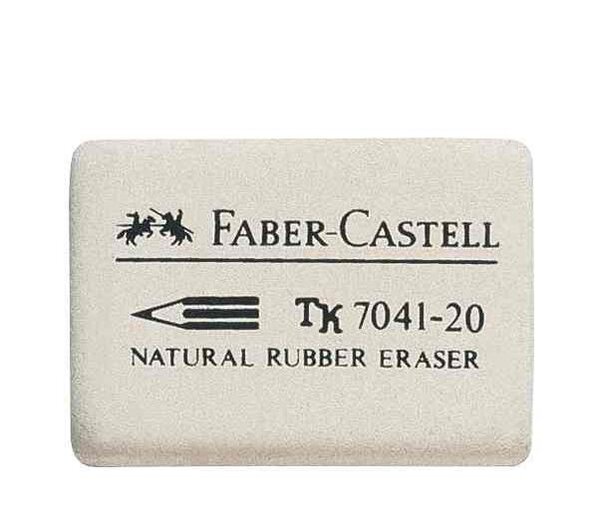Gomme en caoutchouc 7041-20 sans PVC Blanc FABER-CASTELL