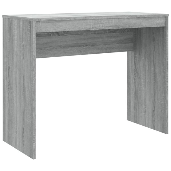 Bureau table poste de travail meuble d'ordinateur informatique étude sonoma 90 x 40 x 72 cm bois d'ingénierie gris 02_0023966