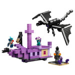 LEGO® Minecraft™ 21264 : Le Dragon et le Navire de l'Ender - Aventure Épique pour Enfants