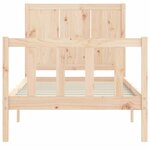 vidaXL Cadre de lit sans matelas bois de pin massif