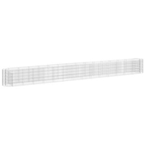 vidaXL Lit surélevé à gabion Fer galvanisé 540x50x50 cm