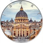 Pièce de monnaie en Argent 1 Dollar g 31.1 (1 oz) Millésime 2024 Jubilee 2025 PILGRIMS OF HOPE