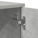 vidaXL Cadre de Lit de Rangement Gris Béton 90x190 cm