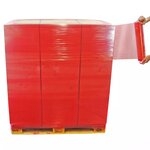 Film étirable manuel teinté rouge – (Carton de 6 bobines) 15µ  450 mm x 270 m – Bulteau Systems
