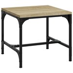 vidaXL Tables d'appoint 2 Pièces Chêne sonoma 40x40x35 cm Bois ingénierie