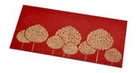 PAPERTREE ARANIA Lot de 5 Enveloppes cadeau 19x10cm - Rouge/Or