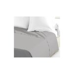 Drap Plat 100  coton 240 x 300 cm gris clair