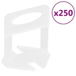 vidaXL Clips de nivellement de carreaux 250 Pièces 1 mm
