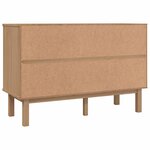 vidaXL Commode OTTA marron et gris 111x43x73 5 cm bois de pin massif