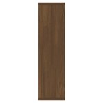 vidaXL Armoire à miroir avec LED Chêne marron 76x15x55 cm