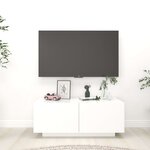 vidaXL Meuble TV Blanc 100x35x40 cm Aggloméré