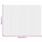 vidaXL Tapis rectangulaire marron 80x100 cm bambou