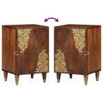 vidaXL Meuble de salle de bain 38x33x58 cm en bois solide de mangue