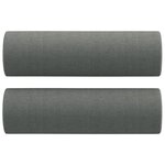 vidaXL Ensemble de canapés 4 Pièces coussins gris foncé tissu
