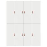 Cadre de lit de rangement vidaXL Blanc 135x190 cm
