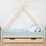 Lit tipi enfant TAHUKA 80 x 160 bleu marine