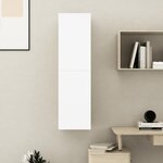 vidaXL Meuble TV Blanc 30 5x30x110 cm Bois d’ingénierie