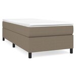 vidaXL Cadre de lit sans matelas taupe 100x200 cm tissu