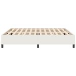 vidaXL Cadre de lit Crème 200x200 cm en tissu côtelé
