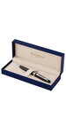 Waterman expert stylo bille  laque noire mate  recharge bleue pointe moyenne  coffret cadeau