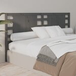 vidaXL Tête de lit Gris 206x4x100 cm Bois massif de pin