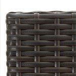 vidaXL Tabourets de bar lot de 4 marron résine tressée