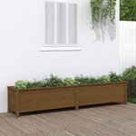 vidaXL Lit surélevé de jardin brun miel 199 5x40x39 cm bois pin massif