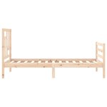 vidaXL Cadre de lit sans matelas 90x200 cm bois massif