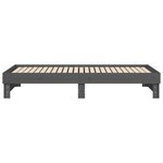vidaXL Lit coulissant sans matelas gris 2x(90x200) cm