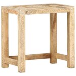 vidaXL Tables d'appoint peintes à la main 2Pièces Bois de Manguier solide