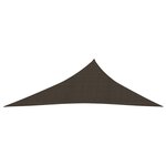 vidaXL Voile d'ombrage 160 g/m² Marron 3x4x5 m PEHD
