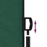 vidaXL Auvent latéral rétractable vert foncé 180x600 cm