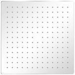 vidaXL Tête de douche plongeante carrée en acier inoxydable 30x30 cm