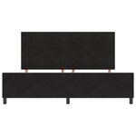 vidaXL Cadre de Lit Noir 200x200 cm Velours