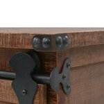 vidaXL Armoire de rangement Bois de sapin massif 64x33 5x75 cm Marron