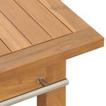 vidaXL Meuble de salle de bain Bois de teck solide 132x45x75 cm