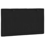 vidaXL Coussin de tête de lit noir 80 cm velours