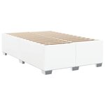 vidaXL Cadre de lit Blanc 120x200 cm Similicuir