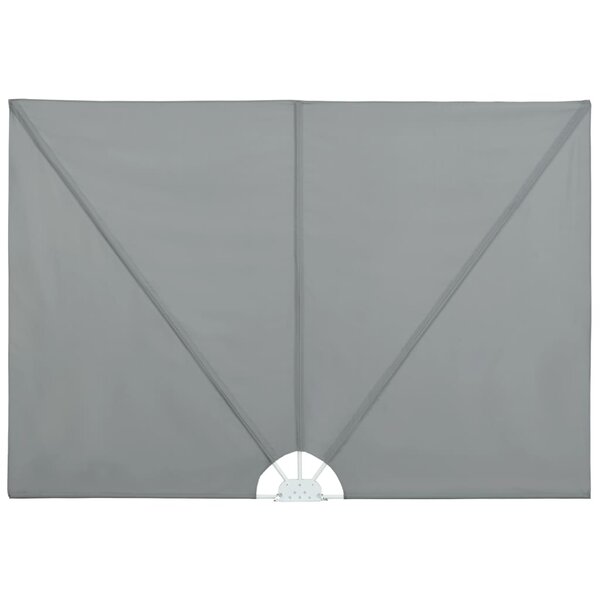 vidaXL Auvent latéral pliable de terrasse Gris 300 x 150 cm