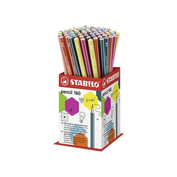 Godet x 72 crayons graphite STABILO pencil 160 HB STABILO