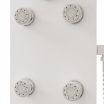 vidaXL Panneau de douche Verre 25x47 5x130 cm Blanc