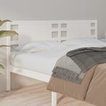vidaXL Tête de lit Blanc 166x4x100 cm Bois massif de pin