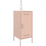 vidaXL Buffet rose 36x39x79 cm acier laminé à froid
